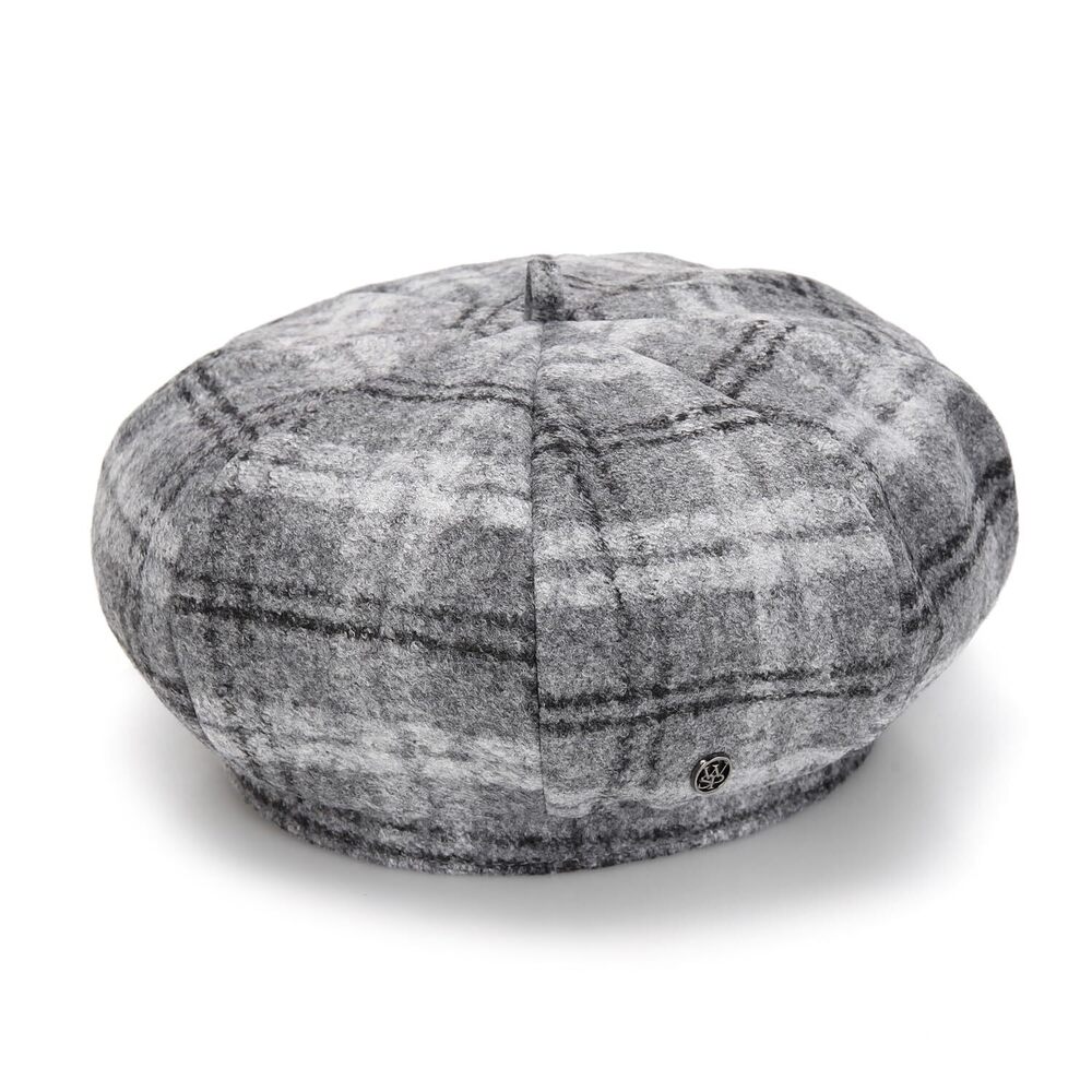 4585 Tartan Check Beret Marylebone Italian Wool Blend Classic For Women